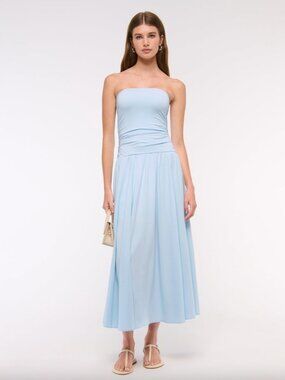 Abercrombie and Fitch Drop Waist Blue Dress